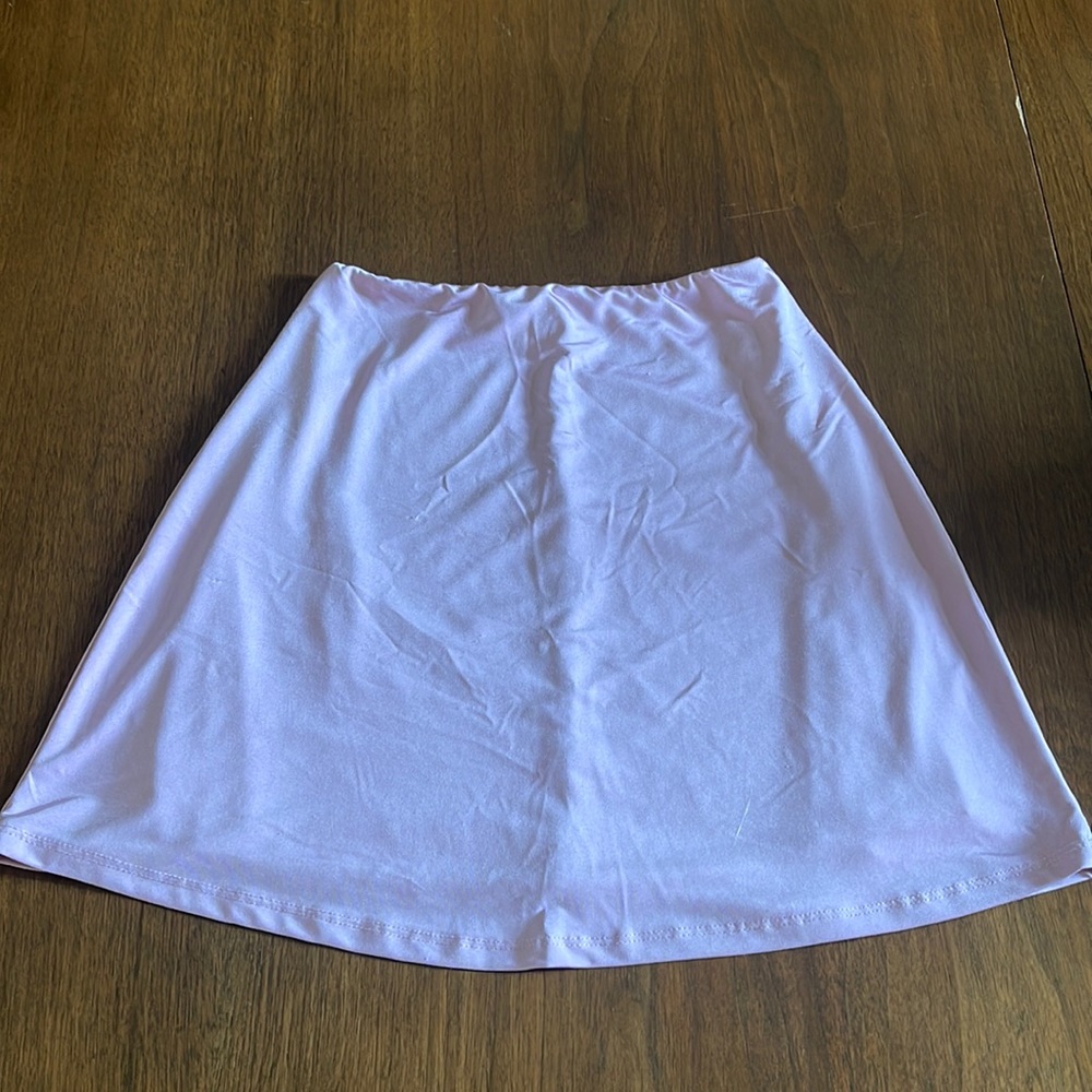lavender mini skirt